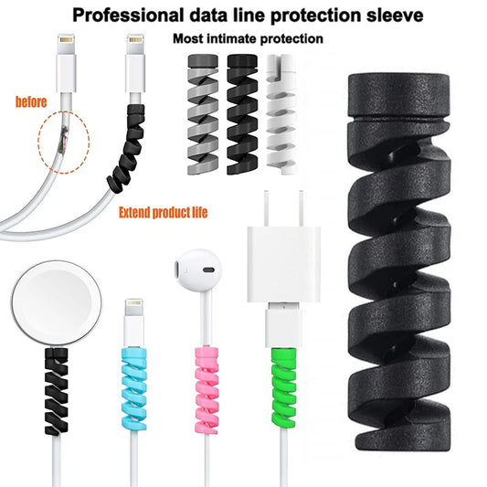 Silicone wire protector for all USB charger cords