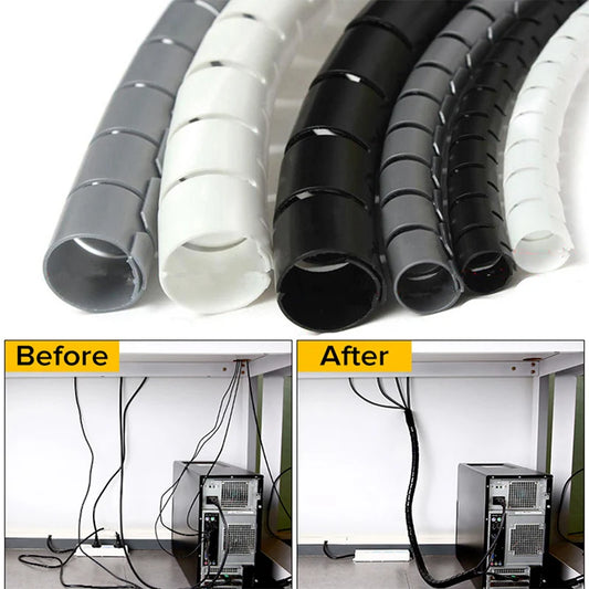 Flexible spiral cable organiser and protector